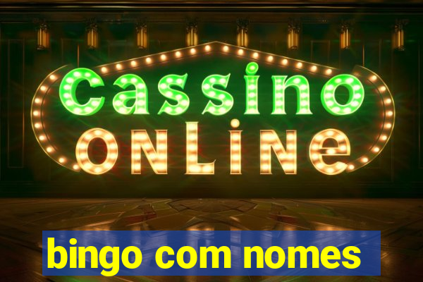 bingo com nomes